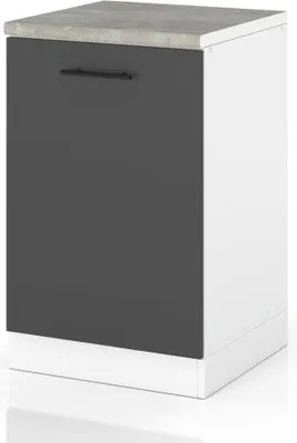 Zdjęcie produktu dla Szafka Kuchenna Stojąca Z Blatem Modułowa 50Cm Spremium Szary Mat