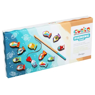 Obrázek produktu pro Rybaření - Dřevěná hra o 14 částech