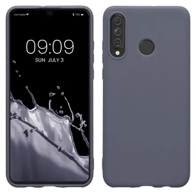 Produktbild von kwmobile Handyhülle für Huawei P30 Lite Hülle - TPU Case - Kabelloses Laden - Schutzhülle Cover in Blaugrau