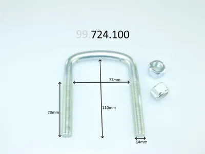 Obrázek produktu pro Pružinová Objímka Renault Master, Opel Movano 1,9-3,0 98- 110X77 Závit M14X70Mm