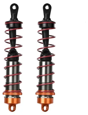 Zdjęcie produktu dla 2 sztuki metalowych amortyzatorów do samochodów RC 1/8 Części zamienne Akcesoria (143 mm)