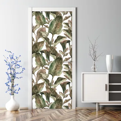 Produktbild von Dekorative Tür Wandaufkleber Wandtattoo selbstklebend dekoration Nebliger Wald Baum 70 x 200 cm