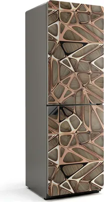 Zdjęcie produktu dla Abstrakcyjny ażurowy wzór - Magnetyczna osłona lodówki - Folia dekoracyjna magnetyczna do kuchni - Magnetyczna dekoracja lodówki - Samoprzylepna tablica magnetyczna - Folia magnetyczna na drzwi lodówki - 60x180 cm