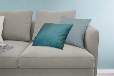 Produktbild von MuchoWow® Zierkissen Sofakissen Wohnzimmer Dekokissen 60x40 cm Leder - Lederoptik - Grün - Blau - Kopfkissen - Polster mit Foto