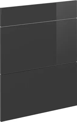 Obrázok produktu pre Kuchynská fronta Vicco R-Line Antracit vysoký lesk 59.6 x 70.4 cm nábytková fronta pre spodnú skrinku so zásuvkami, Model 37465