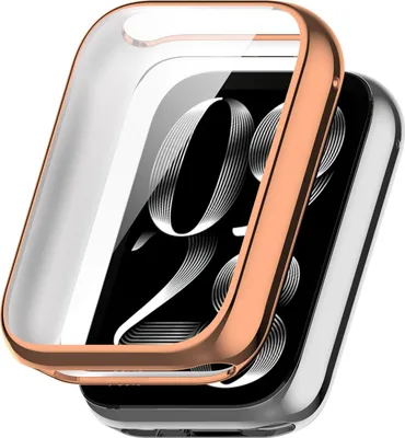 Immagine prodotto di Per Xiaomi Smart Band 9 Pro Full Cover Soft TPU All Inclusive Smart Case Copertura Protettiva Oro Rosa