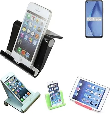 Produktbild von K-S-Trade Handy-Ständer kompatibel mit Huawei P40 Lite faltbarer Tischständer Smartphone Tablet Halterung Reise