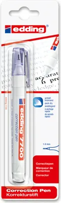Produktbild von edding 7700 Korrekturstift weiß (1er Blister)