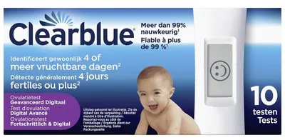 Productafbeelding van Clearblue Ovulatietest 4 Dagen (10 stuks)