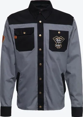 Immagine prodotto di King Kerosin Motor Service Speedshop Workwear Hemd, schwarz/grau, L