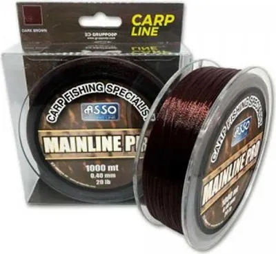 Obrázek produktu pro Asso Mainline Pro 1000 m vlasec na kapry, hnědý, 0,400 mm, hnědý, 0,400 mm