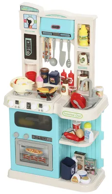 Productafbeelding van AIYAPLAY Kinderkooktoestel, speelkeuken met oven, spoelbak, licht- en geluidsfuncties en accessoires