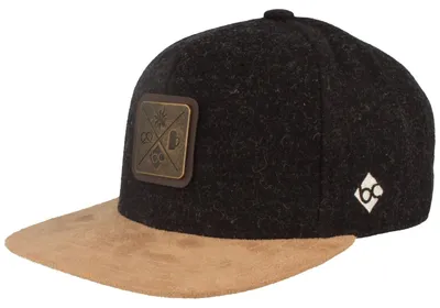 Bavarian Caps Flat Brim Snapback Baseball-Cap Kreizweis Brezn Bierkrug Edelweiss in schwarz