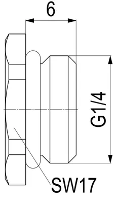 Produktbild von Schlösser Armaturen ENTLEERUNGSSTOPFEN MIT O-RING DN8, 1/4", MESSING