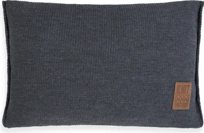 Produktbild von Knit Factory Uni Kissen - Anthrazit - 60x40 cm
