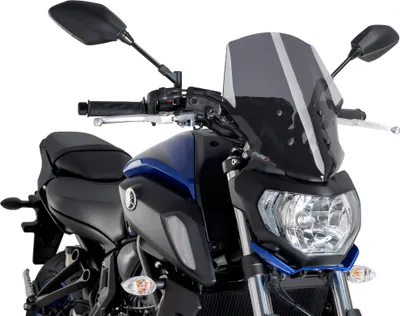 Produktbild von Puig Carenabris New Generation Touring Yamaha Mt-07 Windschutzscheibe Schwarz  Schwarz One Size