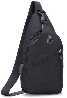 Produktbild von Leichter Männer Rucksack, kleine Tasche, schwarz, lichtgewicht, Single-Shoulder-Tasche