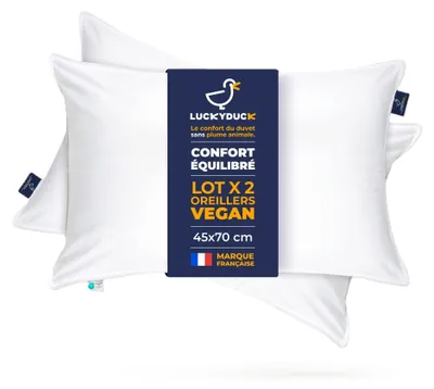 Productafbeelding van Set van 2 Kussens 45 x 70 cm met Medium Comfort en Katoenen Percal