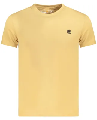 Produktbild von Herren Slim Fit T-Shirt Beige mit Stickerei und Rundhals