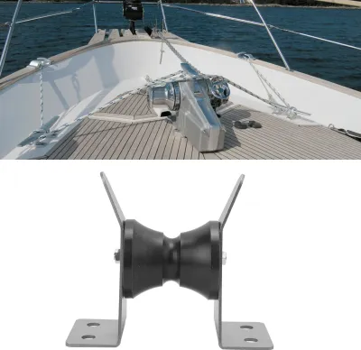 Immagine prodotto di Supporto per ancora marina, acciaio inossidabile 316, doppia ruota, tipo a farfalla, per navi, yacht, pescherecci, motoscafi