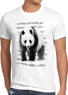 Produktbild von style3 Panda Herren T-Shirt dschungel asien sommer