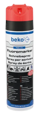 Productafbeelding van Beko TecLine Fluoromarker 29459500, markeerspray, 500 ml, felrood