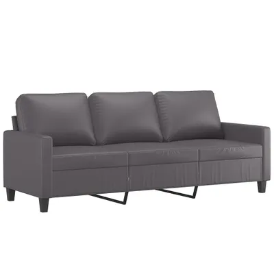 Produktbild von vidaXL 3-Sitzer-Sofa Grau 180 cm Kunstleder