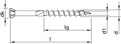 Produktbild von HECO-TOPIX-plus 3,5 x 40, Glasleistenschraube, T-Drive, T-10, Teilgewinde, A3L, 500 Stück
