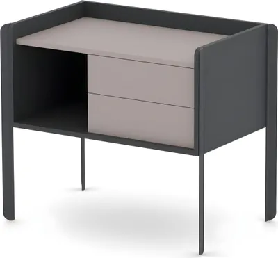 Produktbild von Beistellkommode Büroschrank Kommode mit 2 Schubladen Büroausstattung