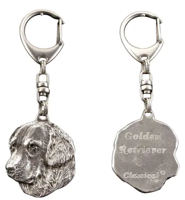 Produktbild von Art-Dog Schlüsselanhänger Golden Retriever – versilbert