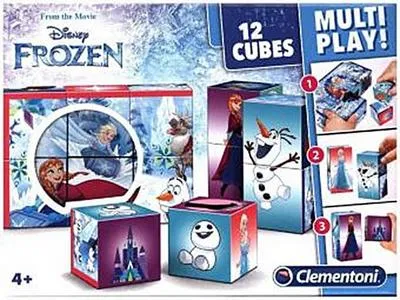 Produktbild von Clementoni 41503.8 - Würfelpuzzle ""Die Eiskönigin"", 12 Teile
