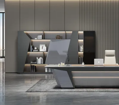 Immagine prodotto di Moderno armadio da ufficio grigio - elegante e funzionale