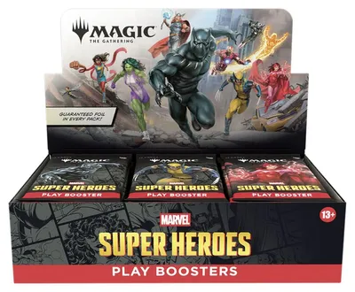Produktbild von Magic: The Gathering Marvel Super Heroes Play Booster Display Englisch