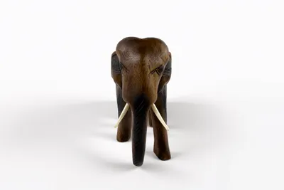 Produktbild von 1 Elefant laufend, Holz-Elefant, Höhe:17 cm