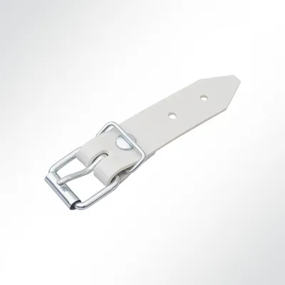 Produktbild von LYSEL® Schnallkappe Riemen Rollschnalle für Anhänger-Planen hellgrau
