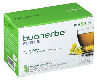 Produktbild von BIOSLINE BUONERBE: Kräuterteemischung, 20 Teebeutel