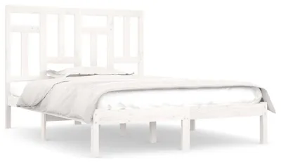 Obrázek produktu pro vidaXL Postel z masivu bez matrace bílá 140x190 cm borovice