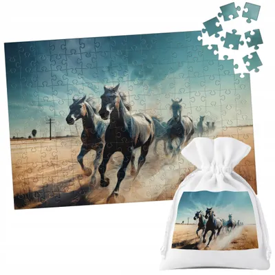 Image de Puzzle Tradycyjne - Koń Konie Jazda Konna Hobby Horse - 252El