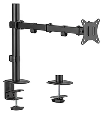 Monitorhalterung, Tischhalterung, 17–32 Zoll, VESA, schwarz