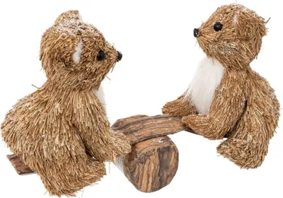 Produktbild von Weihnachtsbär auf einer Schaukel, H. 27 cm