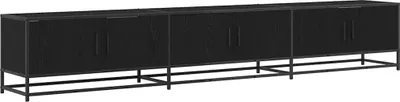 Image de vidaXL : Meuble TV, 240 x 35 x 41 cm, noir, imitation chêne
