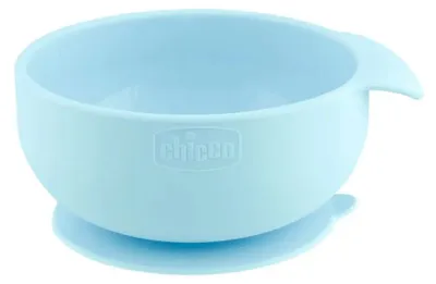 Produktbild von Chicco Silikon Mahlzeiten-Set, 3-Tlg 6M+ Blau