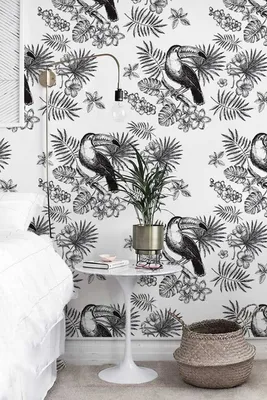 Produktbild von Coloray Fototapete 208x146 cm Vlies-Fototapete - Toucan floral.