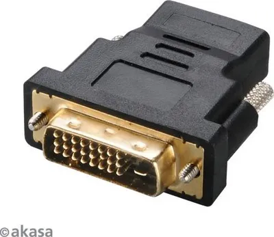 Obrázok produktu pre Akasa DVI-D - HDMI, DVI-D, HDMI, Čierna
