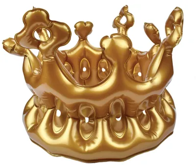Aufblasbare Königskrone, 22 cm, für Erwachsene, Partyzubehör