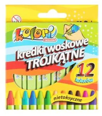 Produktbild von Penmate Kolori Wachsmalstifte Dreieckig 12 Farben