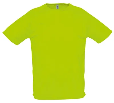 Image de SOLS - T-shirt « Sporty » pour homme à manches raglan LT2546 (S) (vert fluo)