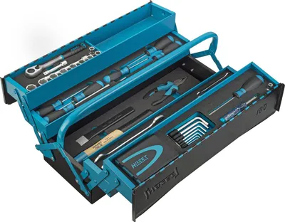 Produktbild von HAZET Metall-Werkzeugkasten mit Sortiment 190/79 Anzahl Werkzeuge: 79
