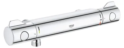 Thermostatische Duscharmatur, Chrom, TurboStat, EcoJoy, SafeStop
