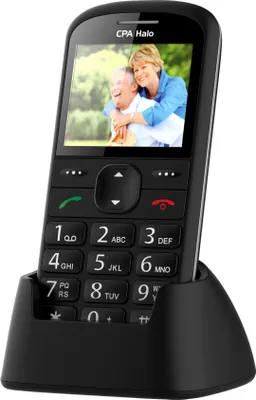 Obrázek produktu pro Telefon CPA Halo 21 Senior černý s nabíjecím stojánkem